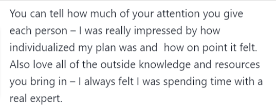 Client Testimonial